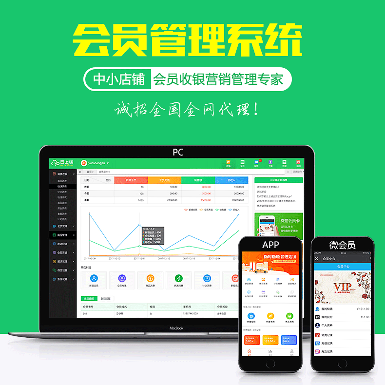 会员管理系统收银软件饭店健身房洗浴足浴中心理发美发洗车汽车店美容院酒店服装店会员卡定制积分充值消费卡 预览图
