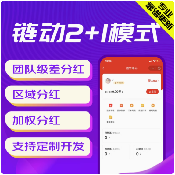 链动2+1股东分红SAAS系统账号 预览图