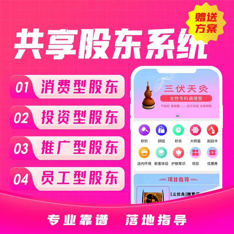 美业共享股东分红系统 商品主图