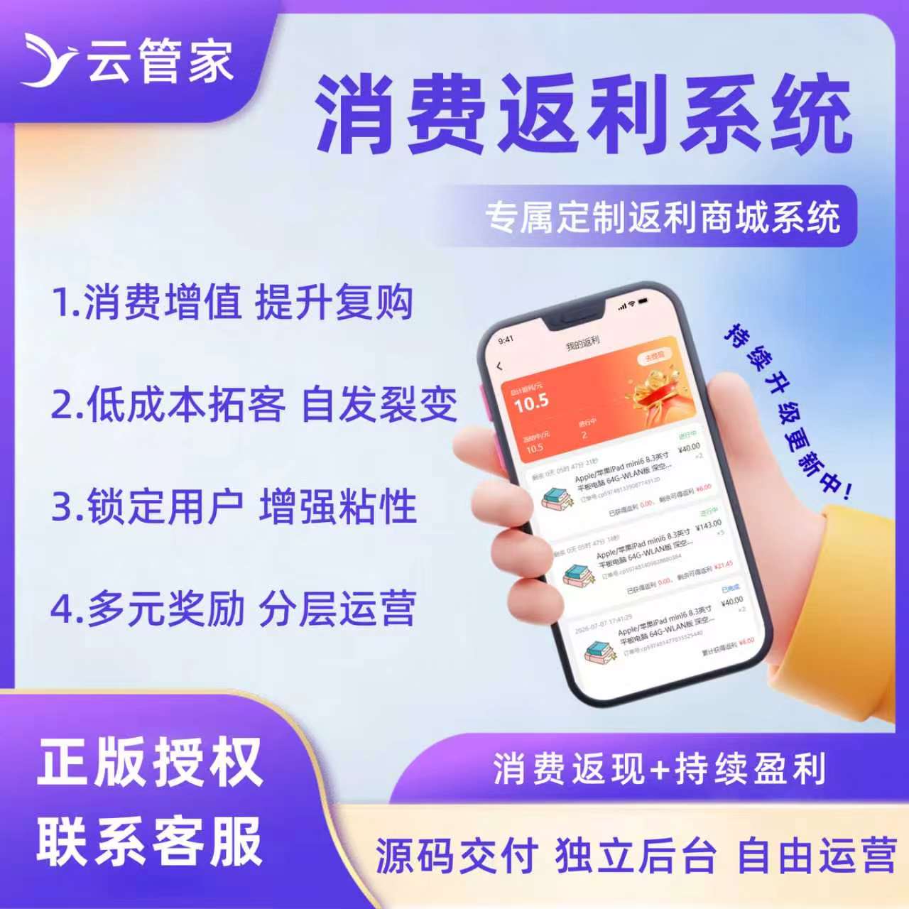 消费返利商城系统｜全额返现分红｜全开源 PHP 源码 预览图